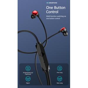 USAMS earphones με μικρόφωνο EP-40, 3.5mm, 1.2m, μαύρα | Αξεσουάρ κινητών | elabstore.gr