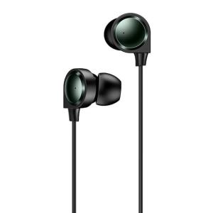 USAMS earphones με μικρόφωνο EP-40, 3.5mm, 1.2m, μαύρα | Αξεσουάρ κινητών | elabstore.gr