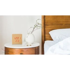 LTC ψηφιακό ρολόι LXLTC05 με ξυπνητήρι & θερμόμετρο, επιτραπέζιο, καφέ | Εικόνα & Ήχος | elabstore.gr