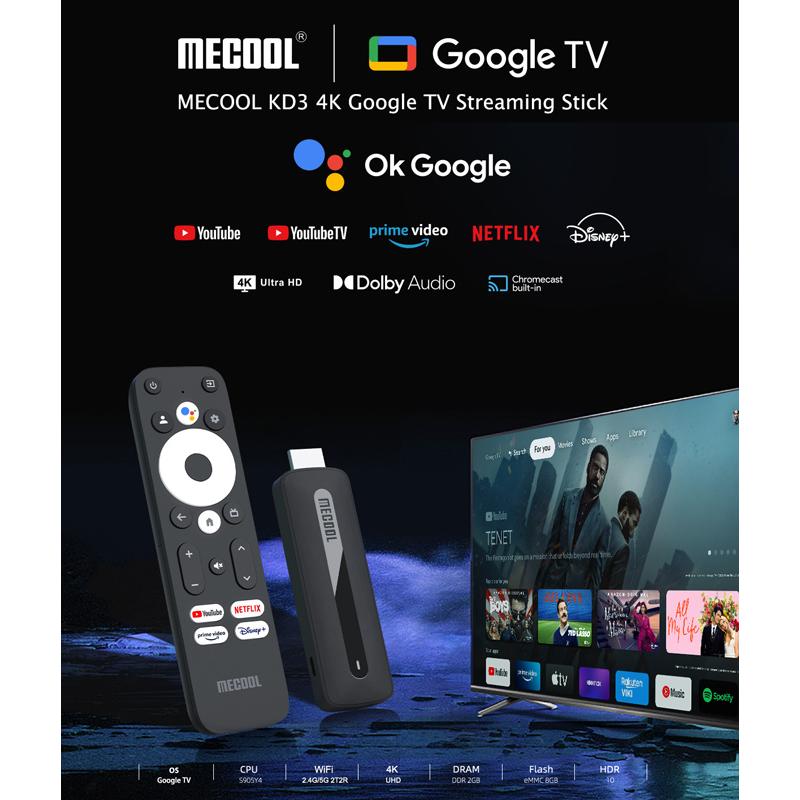 MECOOL TV Stick KD3, Google & Netflix certificate, 4K, WiFi, Android 11 | eLabstore.gr MECOOL TV Stick KD3, Google & Netflix certificate, 4K, WiFi, Android 11 | Εικόνα & Ήχος | elabstore.gr