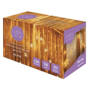 MOON IN THE ROOM LED λαμπάκια κουρτίνα ML49C, 0.7 x 3m, 230V, 136 LED | Οικιακός εξοπλισμός | elabstore.gr