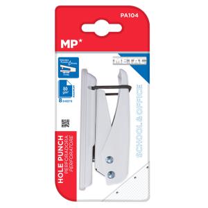 MP μεταλλικός διακορευτής PA104, μονός, 6mm, 2x9cm, λευκός | Αναλώσιμα - Είδη Γραφείου | elabstore.gr