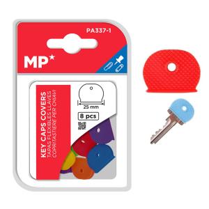 MP πλαστικά καλύμματα κλειδιών PA337-1, 25mm, 8τμχ, διάφορα χρώματα | Αναλώσιμα - Είδη Γραφείου | elabstore.gr