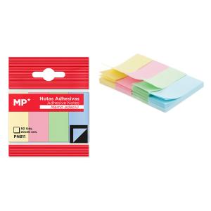 MP αυτοκόλλητοι σελιδοδείκτες PN811, 20x50mm, 200τμχ, χρωματιστοί | Αναλώσιμα - Είδη Γραφείου | elabstore.gr