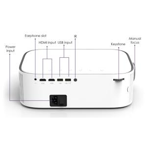 POWERTECH LED βιντεοπροβολέας PT-1035, Full HD Dolby Audio, WIFI, λευκός | eLabstore.gr POWERTECH LED βιντεοπροβολέας PT-1035, Full HD Dolby Audio, WIFI, λευκός | Εικόνα & Ήχος | elabstore.gr