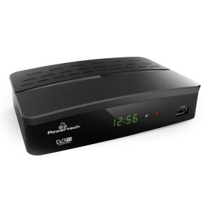 POWERTECH ψηφιακός δέκτης PT-779, MPEG4, DVB-T2, H.265, RJ45 | Εικόνα & Ήχος | elabstore.gr
