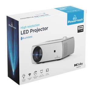 POWERTECH LED βιντεοπροβολέας PT-983, Full HD, Dolby Audio, λευκός | Εικόνα & Ήχος | elabstore.gr