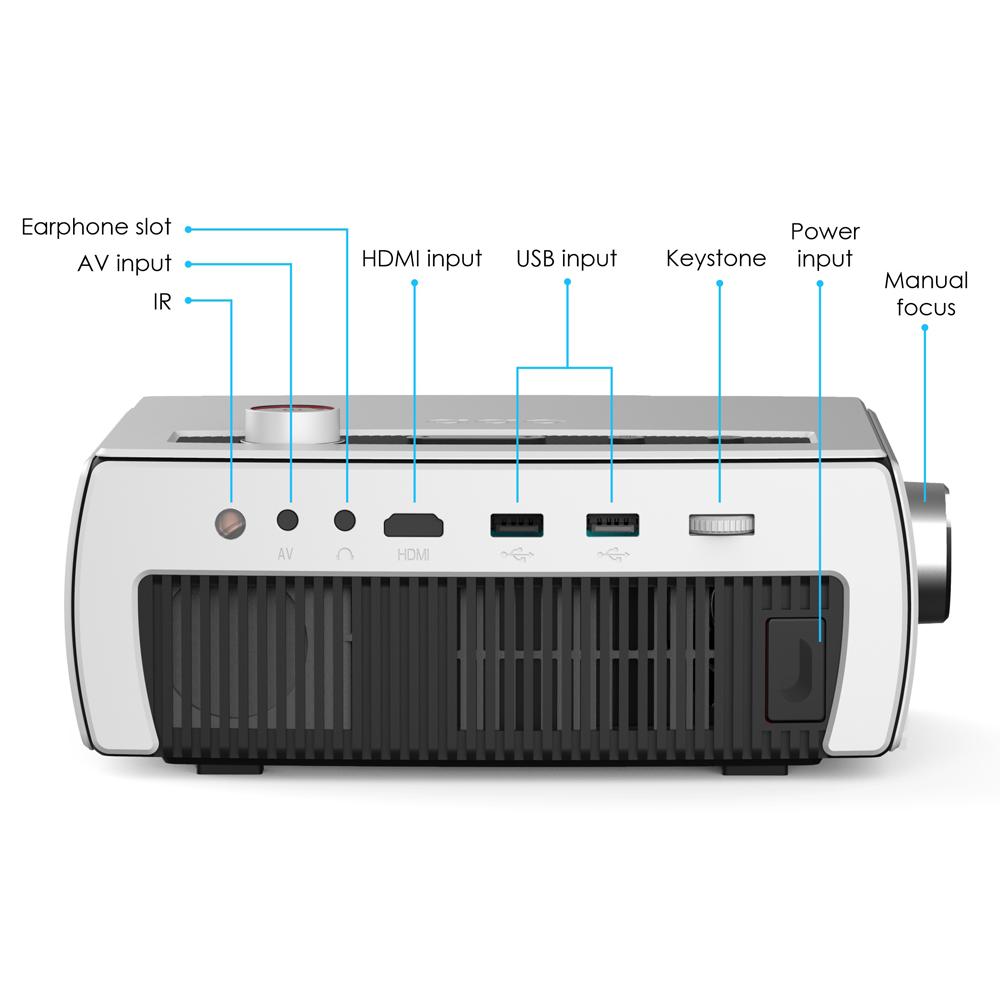 POWERTECH smart LED βιντεοπροβολέας PT-984, Full HD, Android, λευκός | eLabstore.gr POWERTECH smart LED βιντεοπροβολέας PT-984, Full HD, Android, λευκός | Εικόνα & Ήχος | elabstore.gr