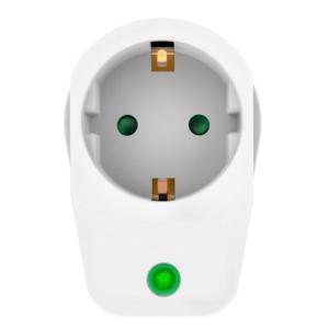 POWERTECH αντάπτορας ρεύματος PT-996, 1 θέση schuko, 16A, 3680W, λευκός | Τροφοδοσία Ρεύματος | elabstore.gr