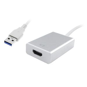 POWERTECH αντάπτορας USB 3.0 σε HDMI PTH-022 με Audio, ασημί | Καλώδια - Αντάπτορες | elabstore.gr