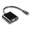 POWERTECH αντάπτορας micro HDMI (M) σε VGA (F) PTH-027 με Audio, μαύρο | Καλώδια - Αντάπτορες | elabstore.gr