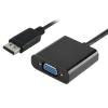POWERTECH αντάπτορας DisplayPort σε VGA PTH-028, 1920x1200p, μαύρο | Καλώδια - Αντάπτορες | elabstore.gr