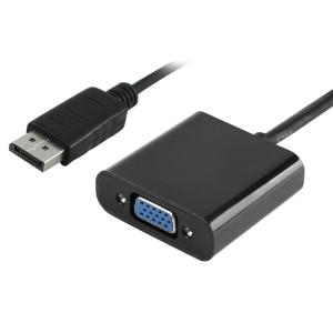 POWERTECH αντάπτορας DisplayPort σε VGA PTH-028, 1920x1200p, μαύρο | Καλώδια - Αντάπτορες | elabstore.gr
