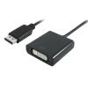 POWERTECH αντάπτορας DisplayPort σε DVI (F) PTH-029, 1920x1200p, μαύρο | Καλώδια - Αντάπτορες | elabstore.gr
