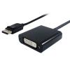 POWERTECH αντάπτορας DisplayPort σε DVI (F) PTH-030, active, 4K2K, μαύρο | Καλώδια - Αντάπτορες | elabstore.gr