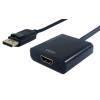 POWERTECH αντάπτορας DisplayPort σε HDMI PTH-033, active, 4K, μαύρο | Καλώδια - Αντάπτορες | elabstore.gr