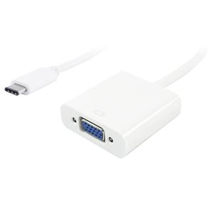 POWERTECH αντάπτορας USB Type-C σε VGA PTH-034, Full HD, λευκό | Καλώδια - Αντάπτορες | elabstore.gr