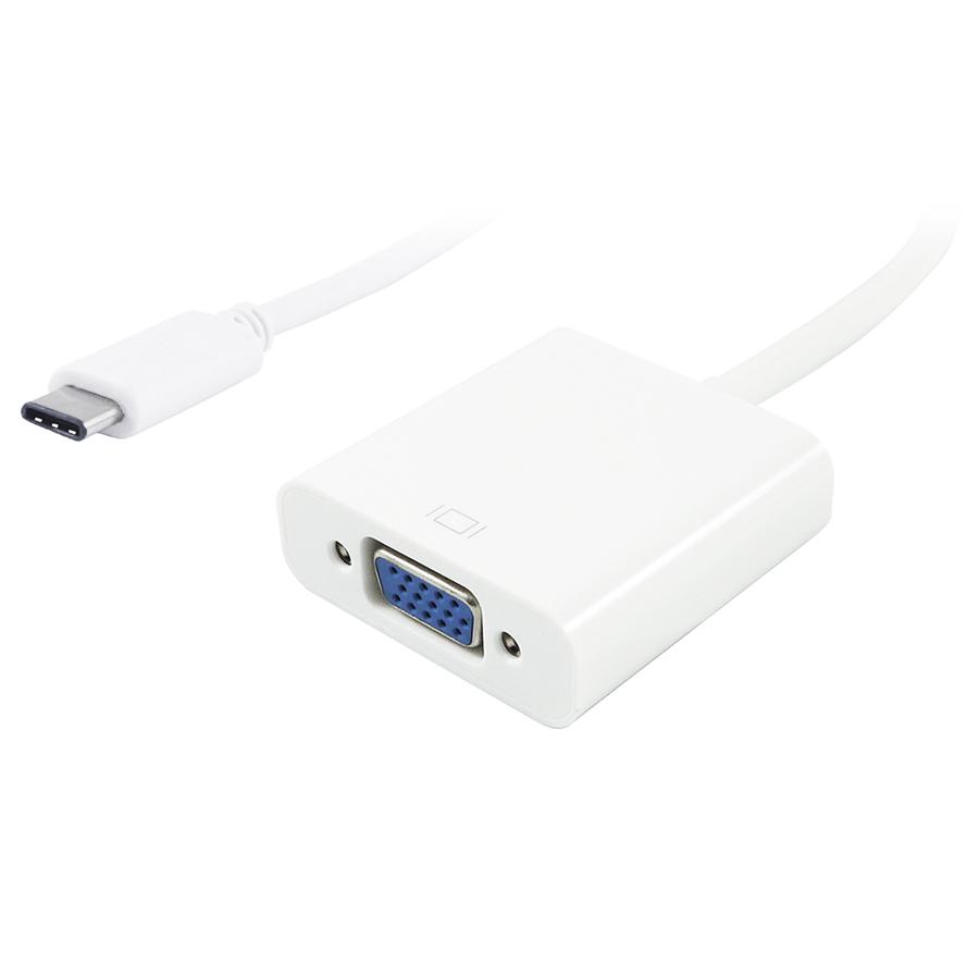 POWERTECH αντάπτορας USB Type-C σε VGA PTH-034, Full HD, λευκό | eLabstore.gr POWERTECH αντάπτορας USB Type-C σε VGA PTH-034, Full HD, λευκό | Καλώδια - Αντάπτορες | elabstore.gr