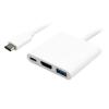 POWERTECH αντάπτορας Type-C σε HDMI + Type-C + USB 3.0 PTH-042 4K, λευκό | Καλώδια - Αντάπτορες | elabstore.gr