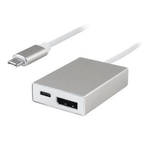 POWERTECH αντάπτορας Type-C σε DisplayPort + Type-C + USB 3.0 PTH-040 | Καλώδια - Αντάπτορες | elabstore.gr