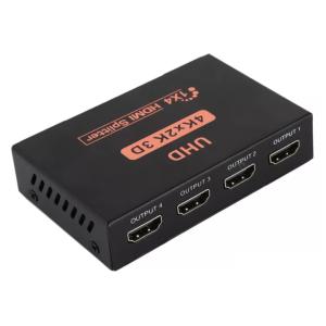 POWERTECH splitter HDMI σε 4x HDMI PTH-048, 4K 3D, μαύρο | Καλώδια - Αντάπτορες | elabstore.gr