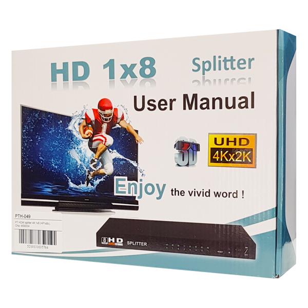 POWERTECH splitter HDMI σε 8x HDMI PTH-049, 4K, μαύρο | eLabstore.gr POWERTECH splitter HDMI σε 8x HDMI PTH-049, 4K, μαύρο | Καλώδια - Αντάπτορες | elabstore.gr