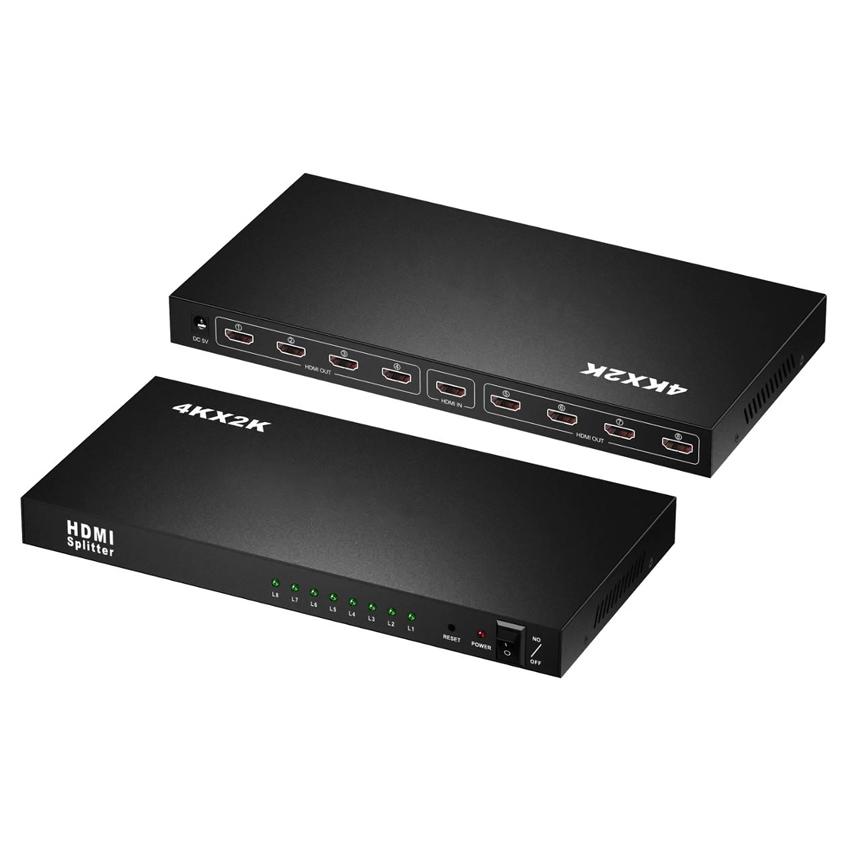 POWERTECH splitter HDMI σε 8x HDMI PTH-049, 4K, μαύρο | eLabstore.gr POWERTECH splitter HDMI σε 8x HDMI PTH-049, 4K, μαύρο | Καλώδια - Αντάπτορες | elabstore.gr