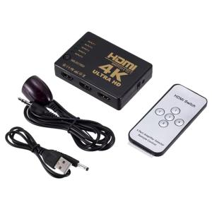 POWERTECH HDMI Amplifier Switch 5 in 1 PTH-052, 4K, 3D, Remote Control | Καλώδια - Αντάπτορες | elabstore.gr