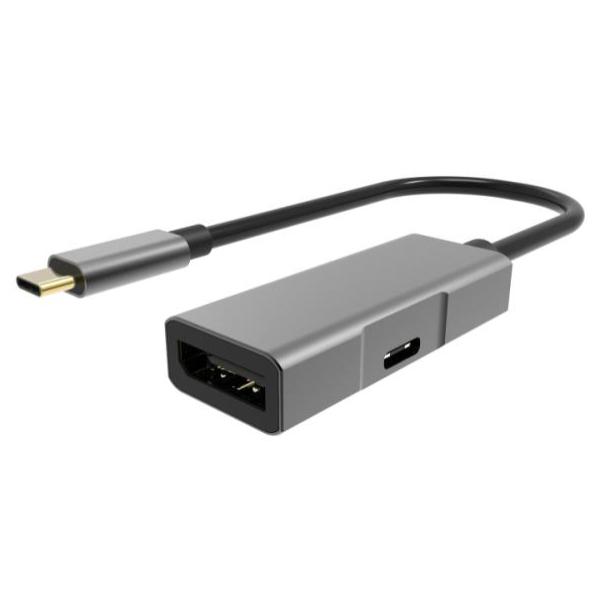 POWERTECH αντάπτορας USB Type-C σε DisplayPort + PD PTH-054, 4K, γκρι | eLabstore.gr POWERTECH αντάπτορας USB Type-C σε DisplayPort + PD PTH-054, 4K, γκρι | Καλώδια - Αντάπτορες | elabstore.gr