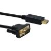 POWERTECH καλώδιο DisplayPort σε VGA PTH-070, 1080p/60Hz, 2m, μαύρο | Καλώδια - Αντάπτορες | elabstore.gr