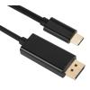 POWERTECH καλώδιο USB-C σε DisplayPort PTH-071, 4K/60Hz, 2m, μαύρο | Καλώδια - Αντάπτορες | elabstore.gr