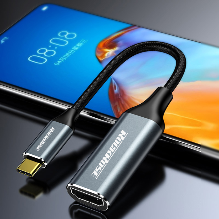 ROCKROSE αντάπτορας USB Type-C σε HDMI Infinity H, 4K, γκρι | eLabstore.gr ROCKROSE αντάπτορας USB Type-C σε HDMI Infinity H, 4K, γκρι | Καλώδια - Αντάπτορες | elabstore.gr