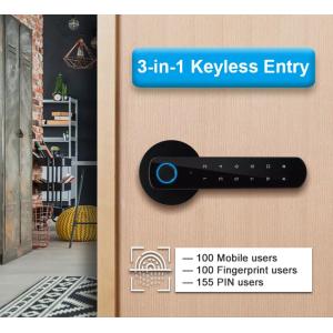 SECUKEY ηλεκτροπύρος D100-BT, συνδυασμού & fingerprint, μαύρος | Access Control | elabstore.gr