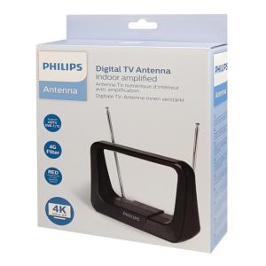 PHILIPS Ψηφιακή κεραία τηλεόρασης SDV1226/12, HDTV DVB-T/T2, 28dB, 4K | Εικόνα & Ήχος | elabstore.gr
