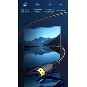 USAMS καλώδιο HDMI 2.0 U49, 4K 3D, 18Gbps, μαύρο, 3m | Καλώδια - Αντάπτορες | elabstore.gr