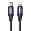 USAMS καλώδιο Lightning σε USB-C US-SJ522, 20W PD, 2m, μαύρο | Καλώδια - Αντάπτορες | elabstore.gr
