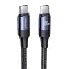 USAMS καλώδιο USB-C US-SJ524, 100W/5A, PD, 1.2m, μαύρο | Καλώδια - Αντάπτορες | elabstore.gr