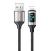 USAMS καλώδιο Lightning σε USB US-SJ543, 2.4A, 1.2m, ασημί | Καλώδια - Αντάπτορες | elabstore.gr