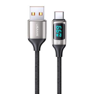USAMS καλώδιο USB-C σε USB US-SJ544, 6A, 1.2m, ασημί | Καλώδια - Αντάπτορες | elabstore.gr