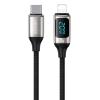 USAMS καλώδιο Lightning σε USB-C US-SJ545, 20W PD, 1.2m, ασημί | Καλώδια - Αντάπτορες | elabstore.gr