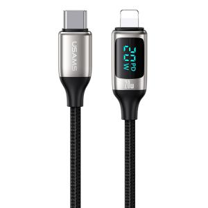 USAMS καλώδιο Lightning σε USB-C US-SJ545, 20W PD, 1.2m, ασημί | Καλώδια - Αντάπτορες | elabstore.gr