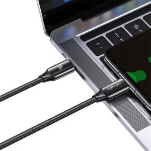 USAMS καλώδιο USB-C US-SJ581, 240W/5A, PD3.1, 2m, μαύρο | Καλώδια - Αντάπτορες | elabstore.gr