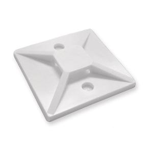 POWERTECH Αυτοκόλλητη βάση δεματικών, 30 x 30, 50τεμ, White | Καλώδια - Αντάπτορες | elabstore.gr