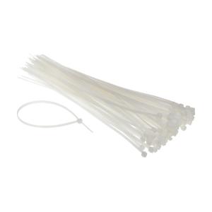 POWERTECH Δεματικά καλωδίων TIES-006, 200x7.6mm, Διάφανα, 100τμχ | Καλώδια - Αντάπτορες | elabstore.gr