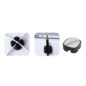 POWERTECH οργανωτής καλωδίων σιλικόνης TIES-029, 2 καλωδίων, λευκό, 5τμχ | Καλώδια - Αντάπτορες | elabstore.gr