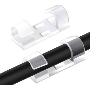 POWERTECH οργανωτής καλωδίων TIES-031, 3.3x1.3x1.2cm, διαφανές, 12τμχ | Καλώδια - Αντάπτορες | elabstore.gr
