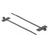 POWERTECH δεματικά καλωδίων TIES-033 με ετικέτα, 100x2.5mm, μαύρα, 25τμχ | Καλώδια - Αντάπτορες | elabstore.gr