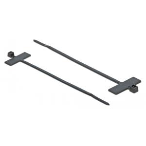POWERTECH δεματικά καλωδίων TIES-033 με ετικέτα, 100x2.5mm, μαύρα, 25τμχ | Καλώδια - Αντάπτορες | elabstore.gr
