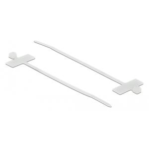 POWERTECH δεματικά καλωδίων TIES-036 με ετικέτα, 200x2.5mm, λευκά, 25τμχ | Καλώδια - Αντάπτορες | elabstore.gr