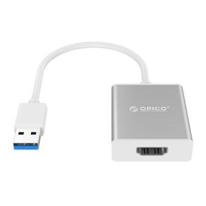 ORICO αντάπτορας USB 3.0 σε HDMI UTH-SV, 1080p, 15cm, ασημί | Καλώδια - Αντάπτορες | elabstore.gr
